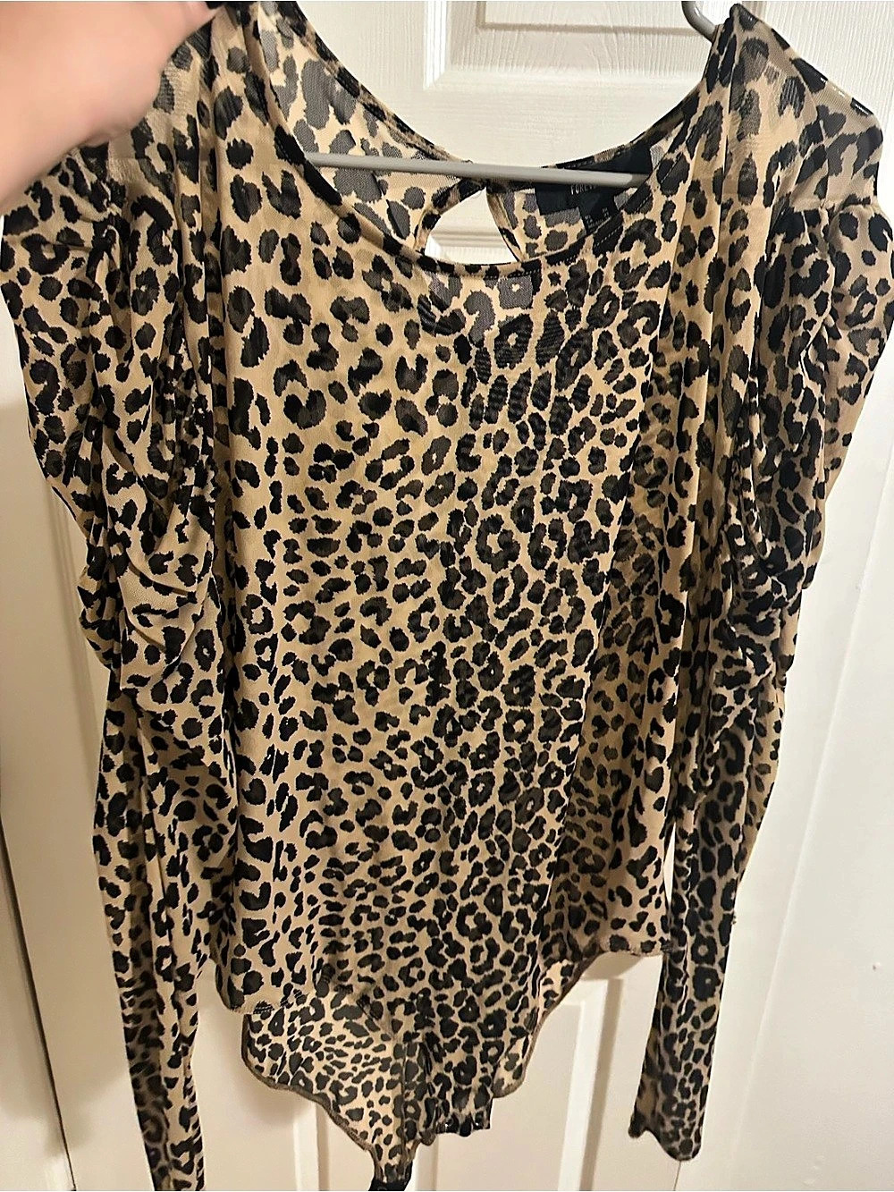 Leopard Print Long Sleeve Bodysuit
